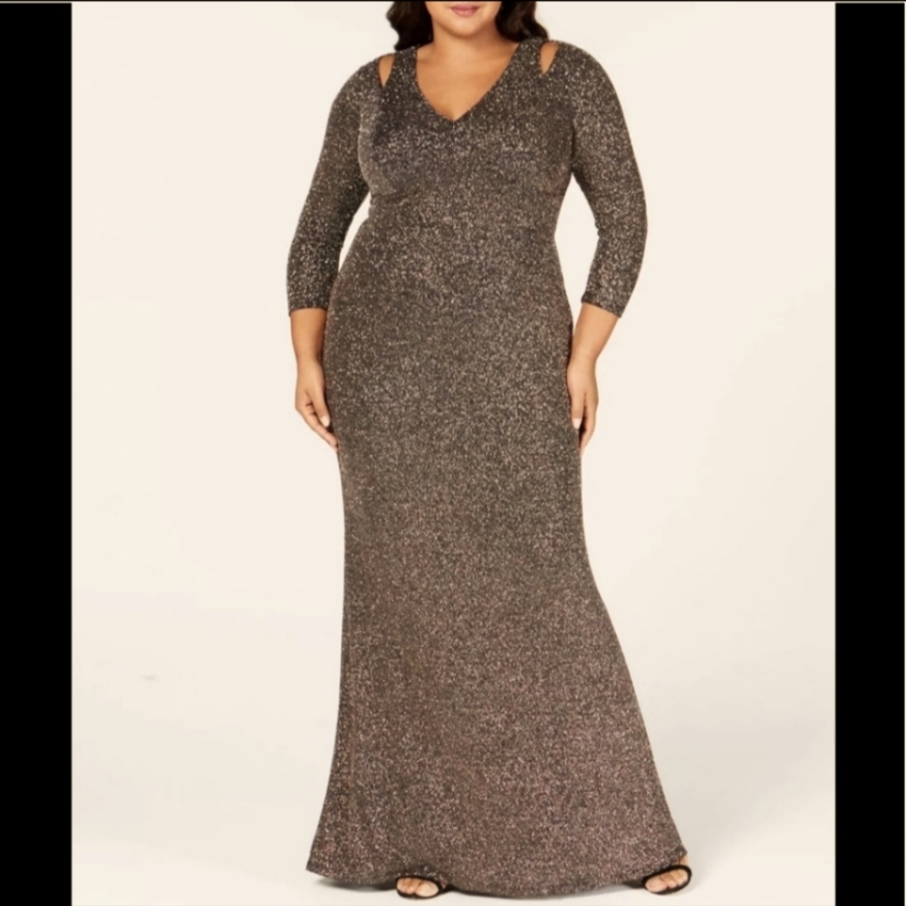 Calvin Klein Golden Sequine Dress